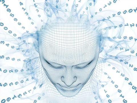 Numeric Vision of the Mind Stock Illustration