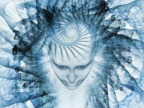 Numeric Vision of the Mind 库存插图