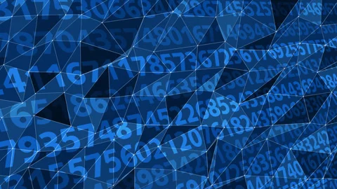 Numerical abstract background depicts complex combination of numeric values Stock Footage 271173107