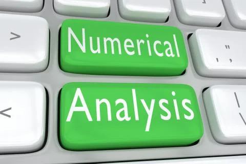 Numerical Analysis concept Stock Illustration