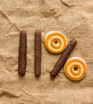 Numerical cake Stock Photos