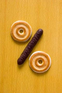 Numerical cake Stock Photos