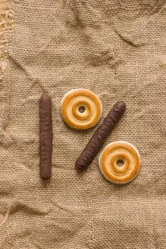 Numerical cake Stock Photos