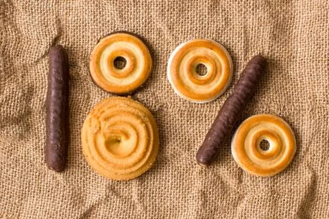 Numerical cake Stock Photos