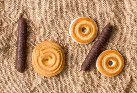 Numerical cake Stock Photos