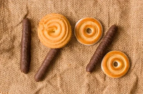 Numerical cake Stock Photos