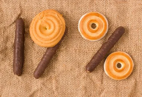 Numerical cake Stock Photos