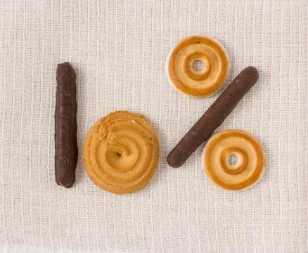 Numerical cake Stock Photos