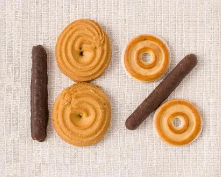 Numerical cake Stock Photos