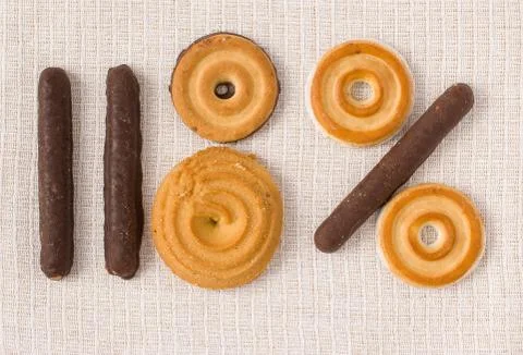 Numerical cake Stock Photos