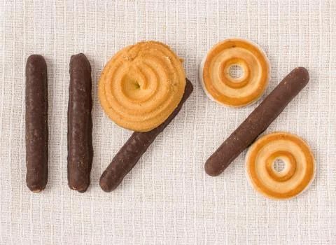 Numerical cake Stock Photos