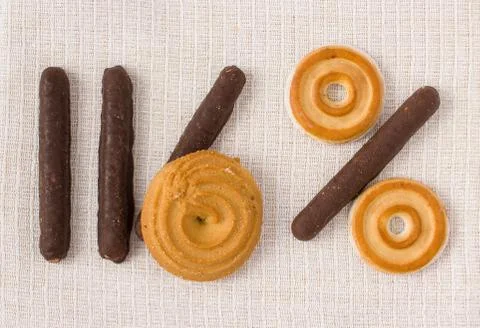 Numerical cake Stock Photos