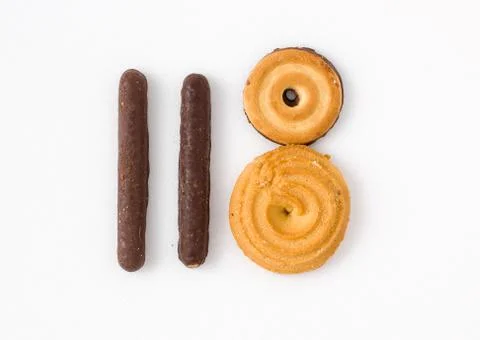 Numerical cake Stock Photos