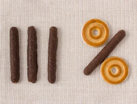 Numerical cake Stock Photos