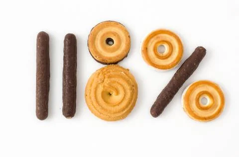 Numerical cake Stock Photos