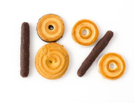 Numerical cake Stock Photos