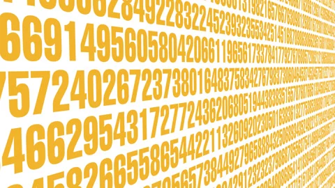 Numerical code sequence for counting and increasing data creative combination of Stock Footage 271204915