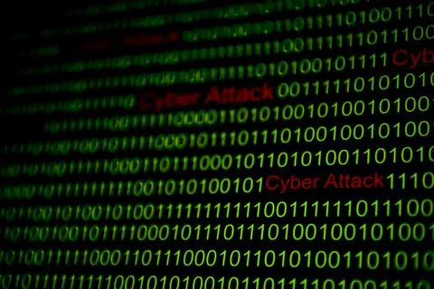 Numerical continuous code in green color, abstract web data in binary code.Pr Stock Photos