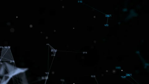 Numerical counting with connected dots lines an abstract representation of the Stock Footage 114217205