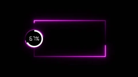 Numerical counting text percentage from 0 to 67 animation Stock Footage 321478622