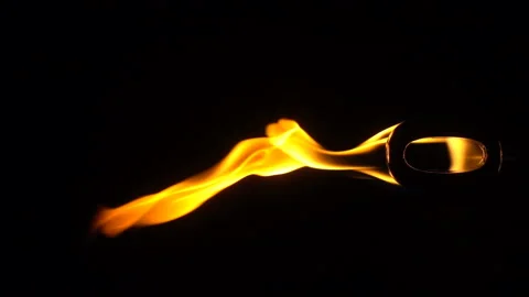 Numerical Digits On Fire Stock Footage 95774366