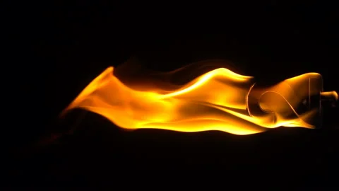 Numerical Digits On Fire Stock Footage 95774379