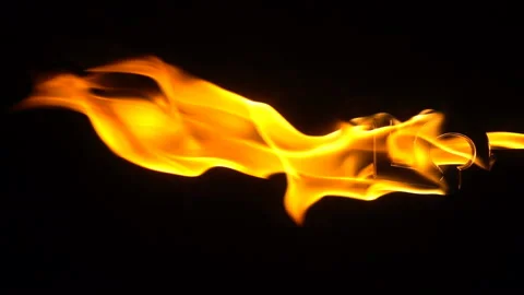 Numerical Digits On Fire Stock Footage 95774592