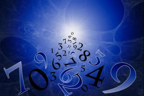 Numerology (the ancient science). Stock Illustration