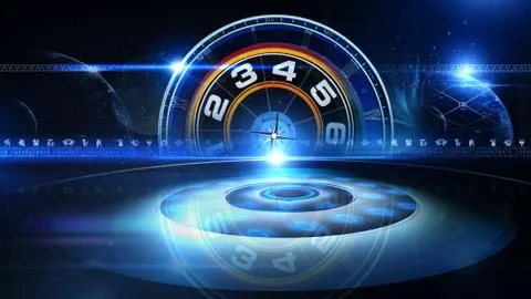 Numerology Astrology Virtual Studio Illustrazione stock