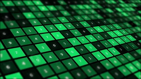 Numerology concept abstract video background. Stock Footage 112662803