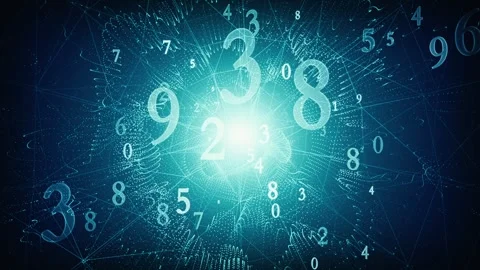 Numerology, interaction of energies (secret knowledge about the numbers) Video stock 244641006