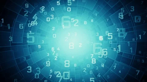 Numerology. Magic Tunnel (secret knowledge about the numbers). Stock Footage 233697970