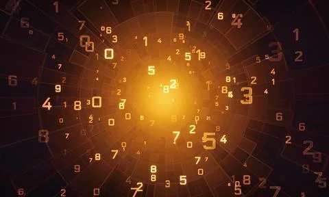 Numerology. Magic Tunnel (secret knowledge about the numbers). イラスト素材
