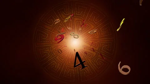 Numerology (secret knowledge about the numbers). Stock Footage 45572535