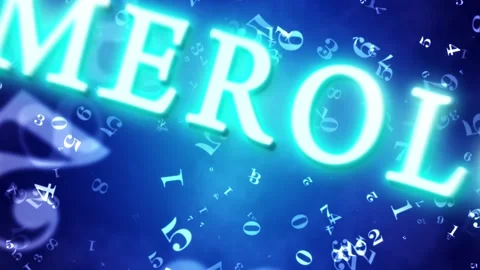 Numerology (secret knowledge about the numbers). Video screensaver with text. Stock Footage 165210548