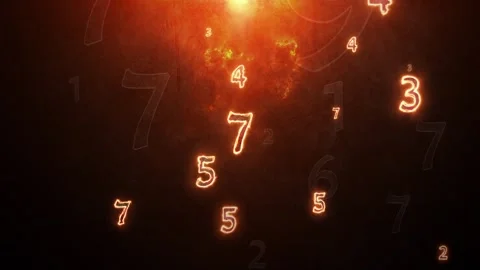 Numerology (secret knowledge about the numbers). Stock Footage 257900925