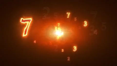 Numerology (secret knowledge about the numbers). Esoteric background. Stock Footage 314493036