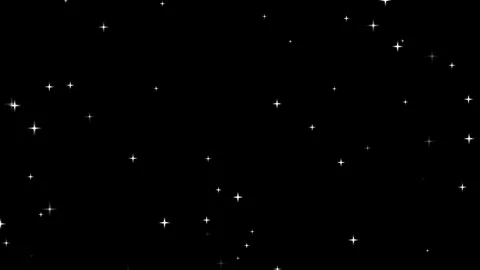 Numerous animated white sparkling star shapes scattered across a black back.. Stock Footage 332059257