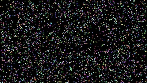 Numerous Small Circles Multiplying Throughout the Video Duration Covering the Stock Footage 306797917