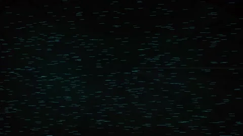 Numerous Small Teal Dashes Scattered Across a Dark, Starry Night Sky animat.. Stock Footage 321454331