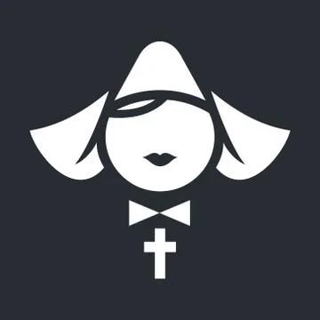 Nun abstract icon Stock Illustration