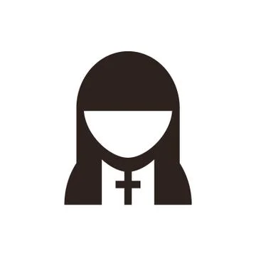 Nun symbol Stock Illustration