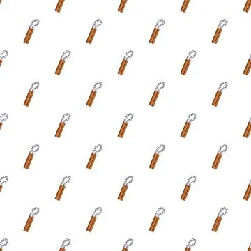 Nunchaku weapon seamless pattern for martial arts design Stock Illustration