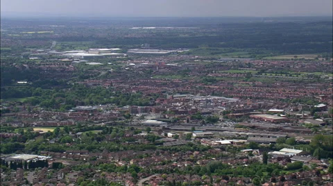 Nuneaton aerial Stock-Footage 65386629
