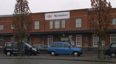 Nuneaton Station Stock Footage 23802841