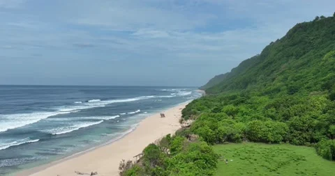 Nunggalan Beach Stock Footage 233546797