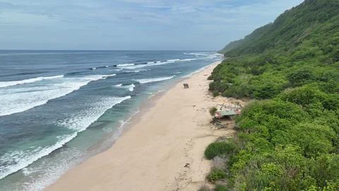 Nunggalan Beach Stock Photos