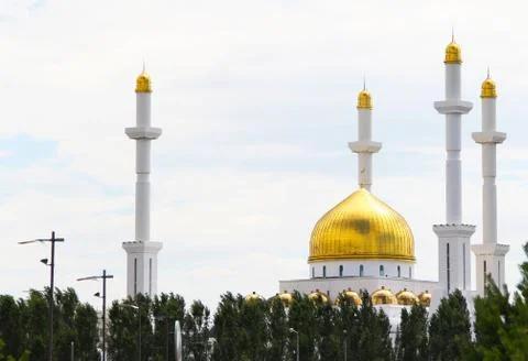 Nur Astana mosque Stock Photos