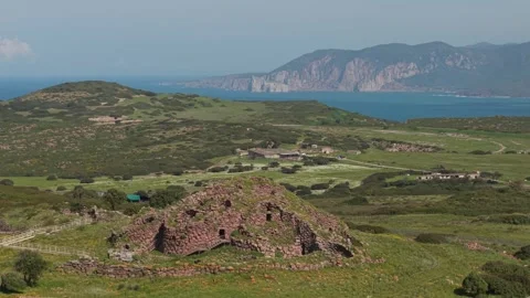 Nuragic Complex of Seruci - Gonnesa - South Sardinia - Italy Stock Footage 342484424