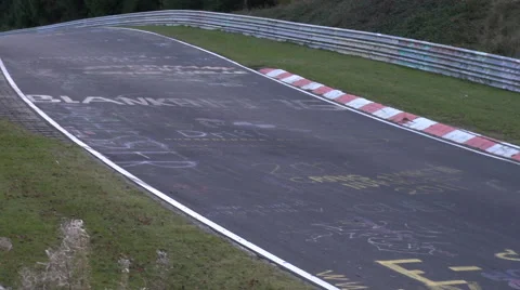 Nurburgring Diagonal Pan to Race Track Stock-Footage 59148270